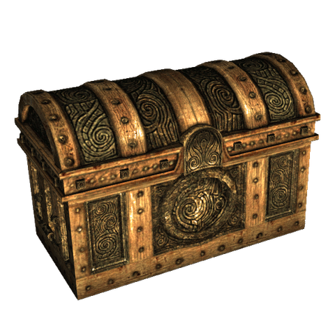 Screenshot of a dungeon loot chest from Skyrim
