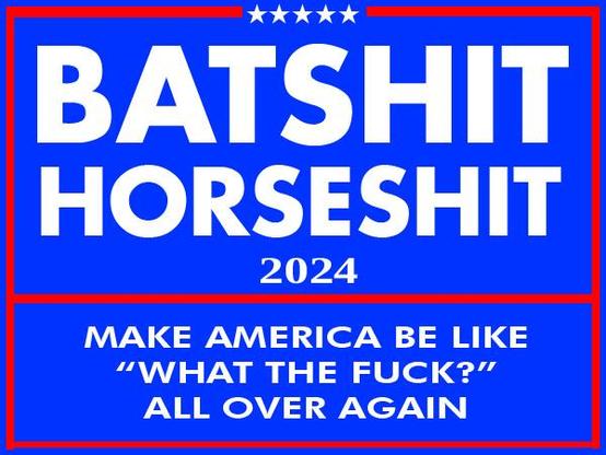 Parody of Trump/Vance 2024 campaign sign: it says 