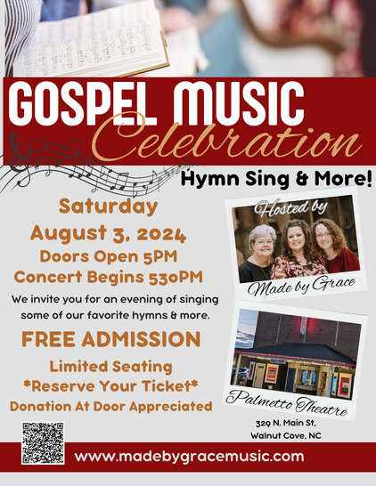 August 3 2024 MBG Gospel Music Celebration Flyer