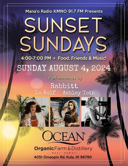 August 4 2024 Sunset Sundays Aug 4 2024 flier reduced