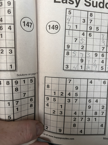 Sudoku puzzle book