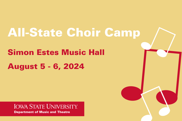 August 5 2024 Web Graphic All State Choir Camp 8 5 24