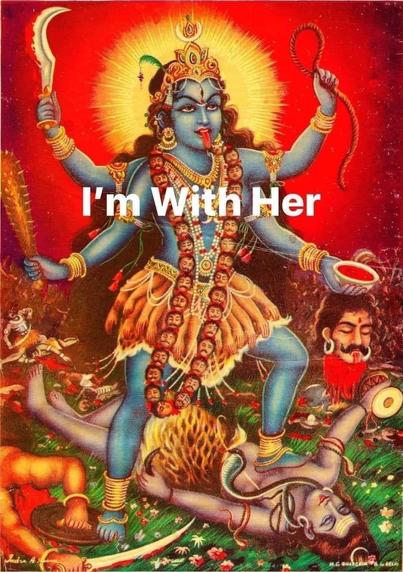 Kali Ma — meme via @didgebaba@c.im (thank you james, jai kali ma!)