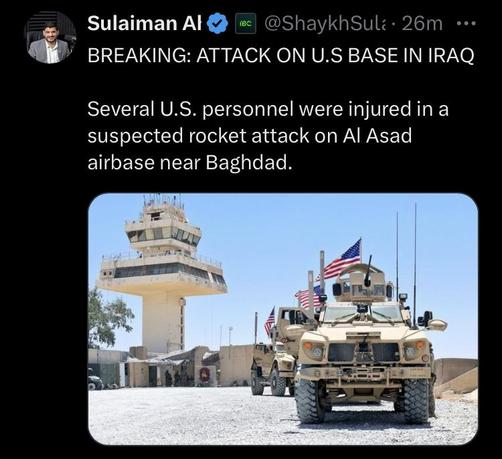 Attack on us base in Iraq US soldiers injured