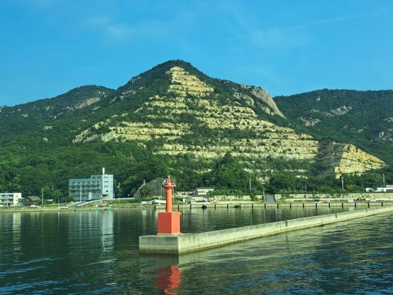 Foto de Shōdoshima desde el ferry de vuelta a Himeji.