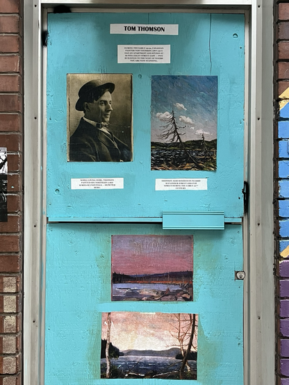 Diorama showcasing Tom Thomson on Wellesley Street in #Toronto