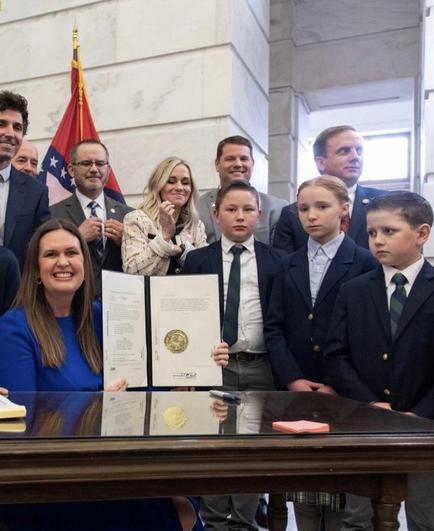 Mar 2023 Arkansas Governor Sarah Huckabee Sanders signs law loosening child labor laws.