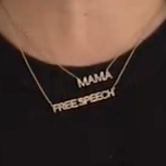 her mama and free speech necklaces