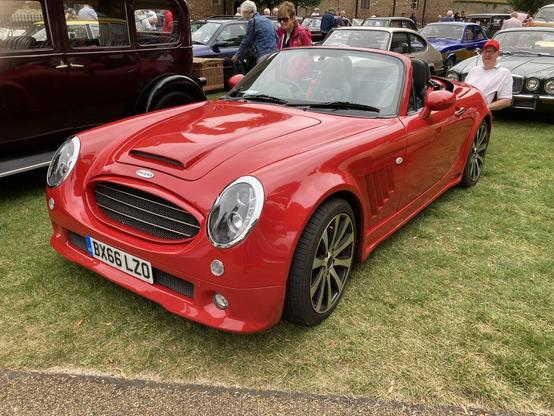 Red Healy Enigma, front quarter view