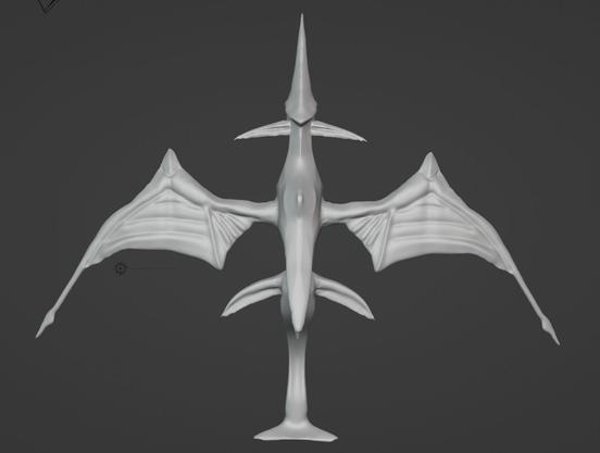 Sculpt 3D model of the Light Wing. Created by Lulzifuh.