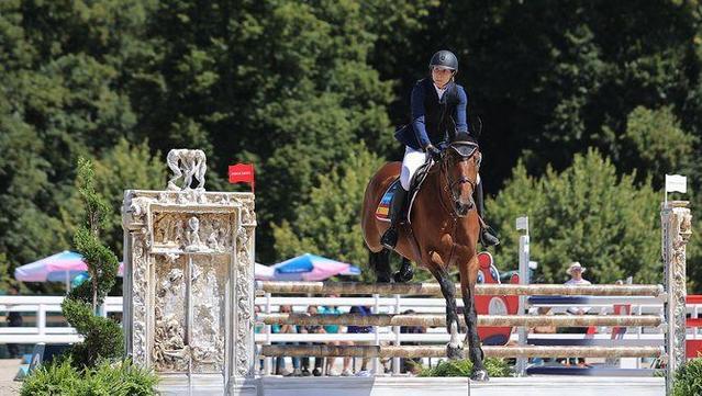 Laura Heredia ha destacat a la prova d'equitació (Reuters)