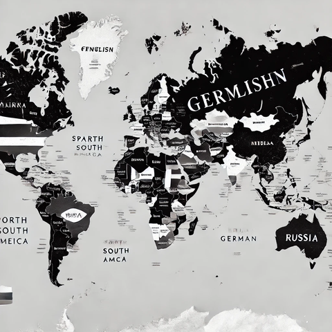 A map of the world generated by ChatGPT that shows a botched hallucination that doesn't even make any sense to explain.