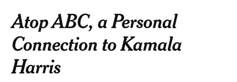 Atop ABC a Personal Connection to Kamala Harris