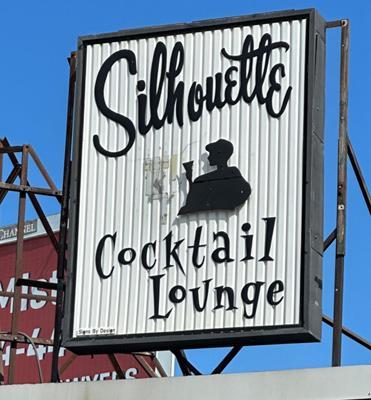 Silhouette Lounge sign missing Left Guy