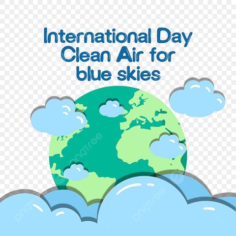 International Day of Clean Air for Blue Skies pngtree green earth international blue sky clean air day png image 6371401