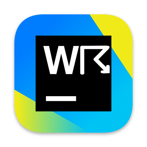 The Icon of WebStorm with the S replaced by the thunderstorm symbol