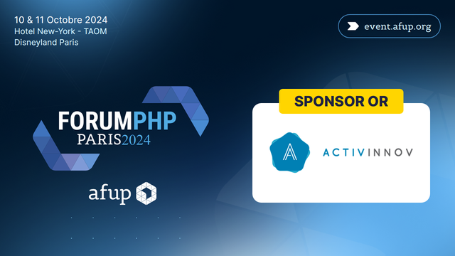 Sponsor Or ActivInnov au Forum PHP 2024