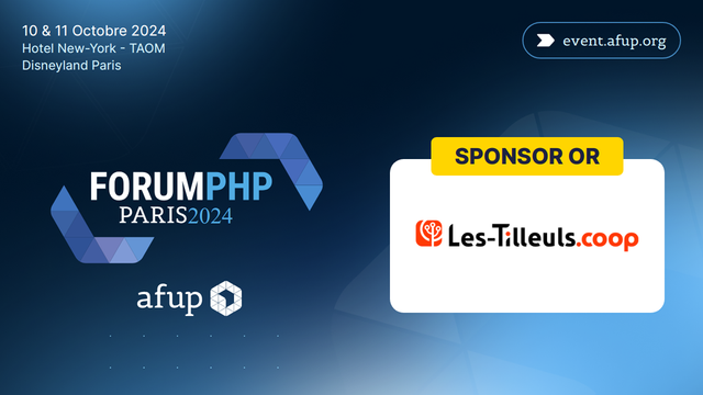 Sponsor Or Les-Tilleuls.coop au Forum PHP 2024