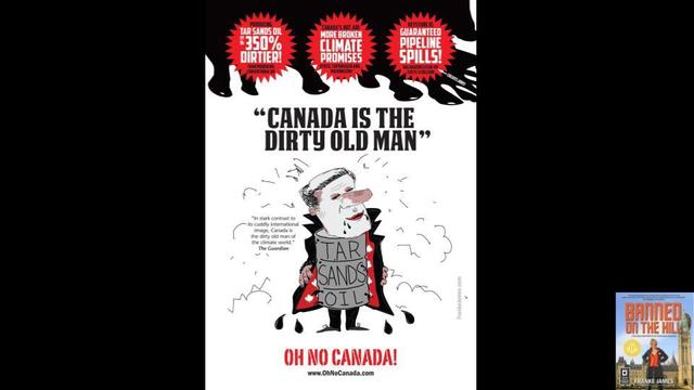 in Banned on the Hill, my antagonist was Steven Harper, the Prime Minister of Canada. The Guardian wrote the headline, 