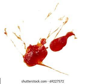 Splatter of ketchup