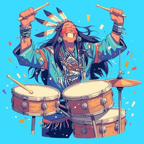 40's music
native american man his 40s playing drums 1238364 70705