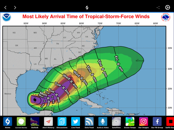 Tropical storm wind probability and estimated time of arrival. “Ready, set, gol is a bit compressed for gulf origin hurricanes. Follow local recommendations regarding securing for heavy weather and storm surge zone evacuation. 