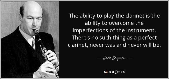 clarinet
quote the ability to play the clarinet is the ability to overcome the imperfections of the jack brymer 58 43 40