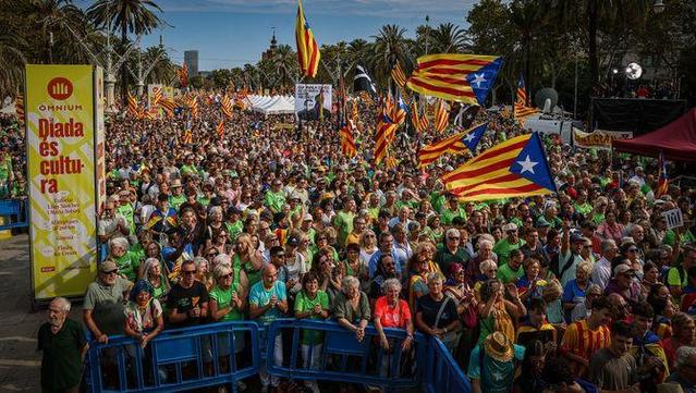 La manifestació independentista de l'últim Onze de Setembre a Barcelona (ACN/Jordi Borràs)