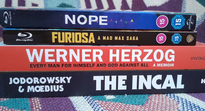 Nope Blu-ray, Furiosa Blu-ray, Werner Herzog Memoir, The Incal by Jodorowsky and Moebius