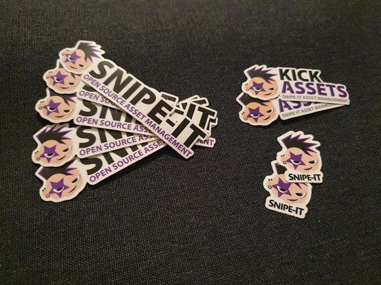 A collection of Snipe-IT stickers