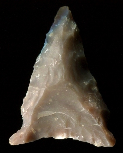 Modern San Patrice variety St. Johns point made on Edwards Plateau chalcedony.