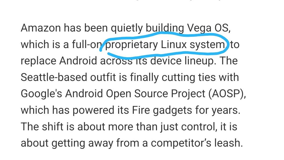 Amazon releasing a "proprietary" Linux