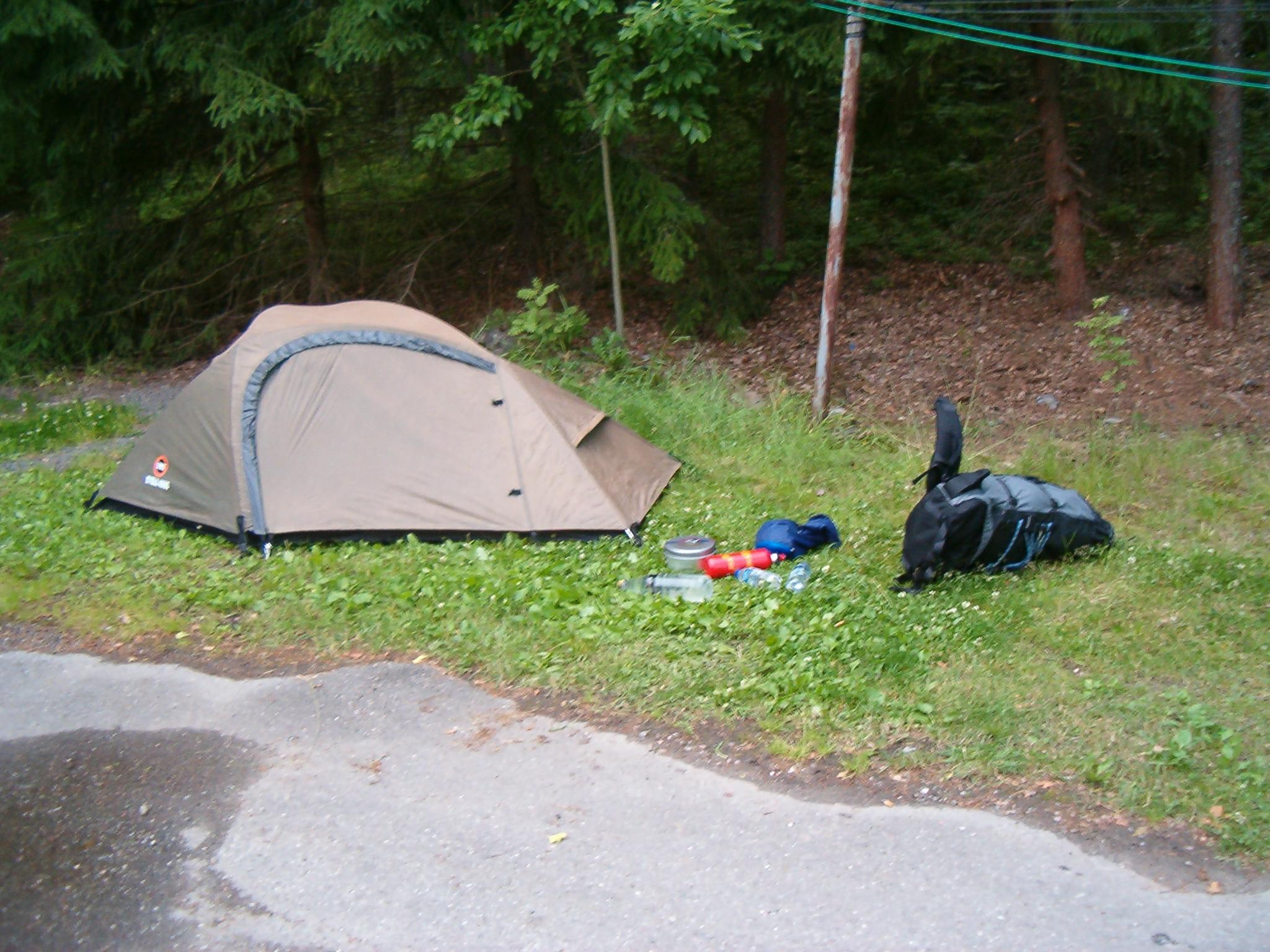 Some woman in Poland wanted me to camp in their garden. I was invited to a family BBQ and drunk a lot of their beer..