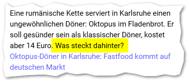 Eine rumänische Kette serviert in Karlsruhe einen ungewöhnlichen Döner: Oktopus im Fladenbrot. Er soll gesünder sein als klassischer Döner, kostet aber 14 Euro. Was steckt dahinter?
Oktopus-Döner in Karlsruhe: Fastfood kommt auf deutschen Markt