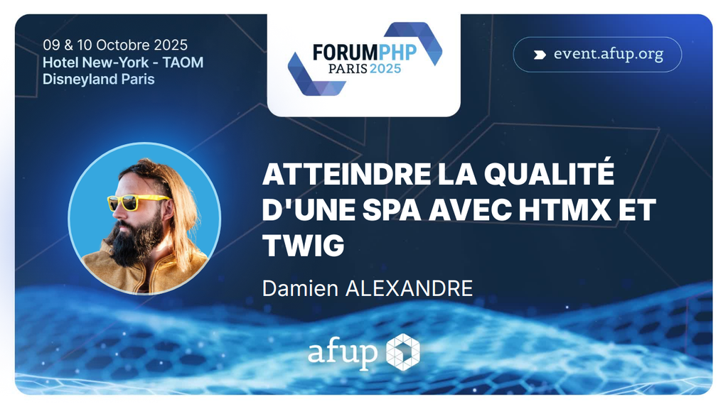 ATTEINDRE LA QUALITÉ
D'UNE SPA AVEC HTMX ET
TWIG
Damien ALEXANDRE