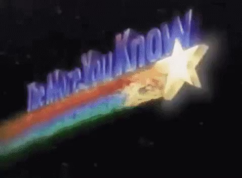 the more you know public service announcement graphic with the shooting star
