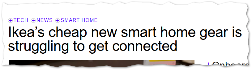 Ikea’s cheap new smart home gear is struggling to get connected