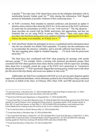 screenshot of a page of the PDF with a quote highlighted: “…recognizing that if we don’t
enforce the statute even-handedly, we’ll likely lose it.”