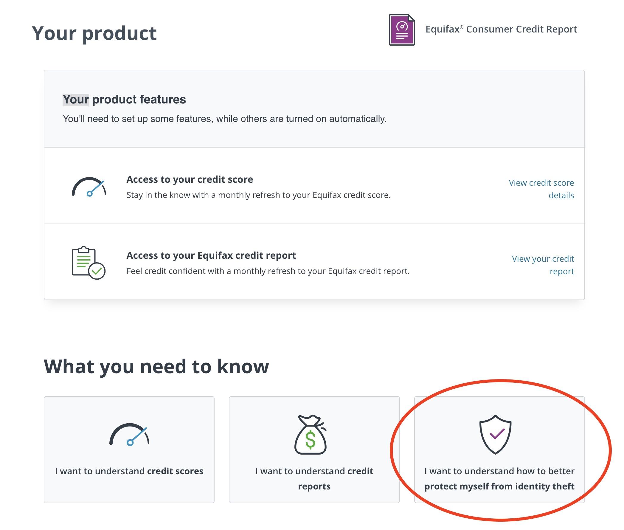 Link followed to see what can be done about this - the Equifax page provides an option promising help