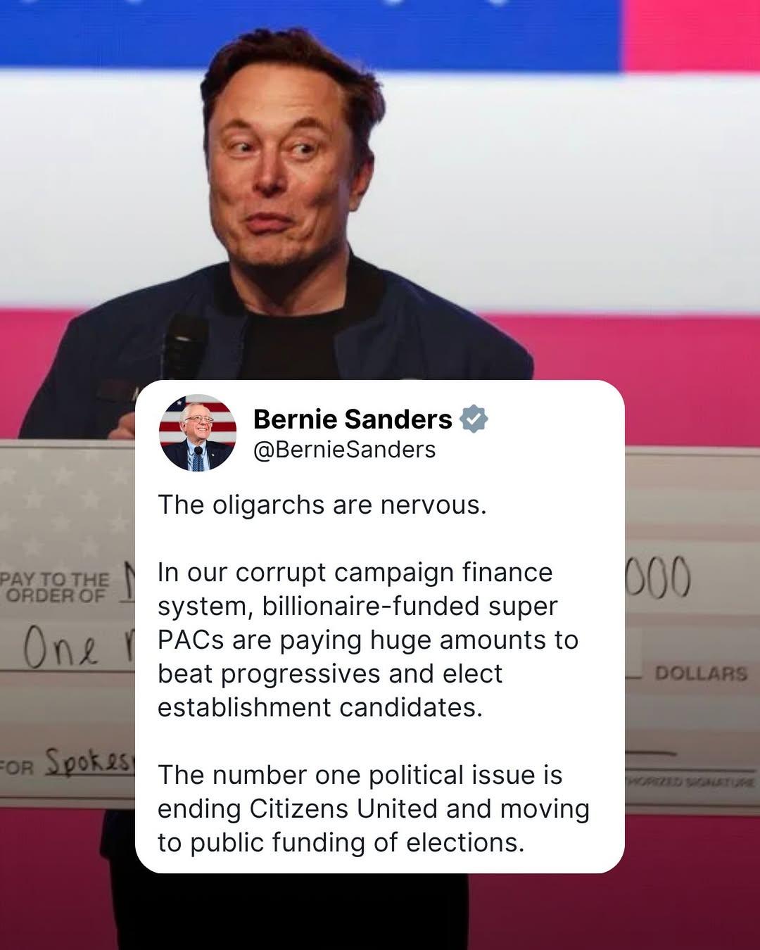 Instagram post by @berniesanders