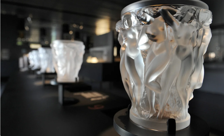 The making process of a crystal piece is shown at the Lalique museum in Wingen-sur-Moder, eastern France, on June 23, 2011. 
PATRICK HERTZOG/AFP via Getty Images