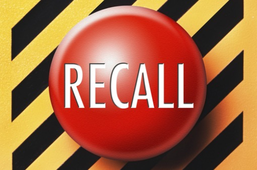 Big Red Button saying RECALL