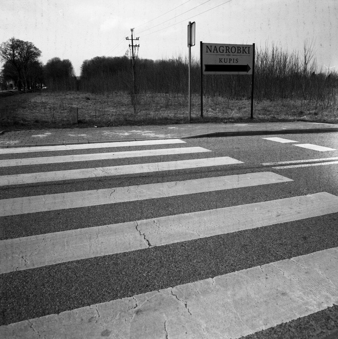 6 #documentaryphotography #analogphotography #mediumformat #blackandwhite #B&W #monochrome #filmphotography #streetphotography #urbanexploration #infrastruktura #pedestriancrossing #zebraacrossing #signage #billboard #commercial #ruralpoland #suburban #quietplace #emptyspaces #analog_medium_format #medium_format_monochrome #pixelfed #fediverse #poland #czarnobiałe #analogowe #średniformat