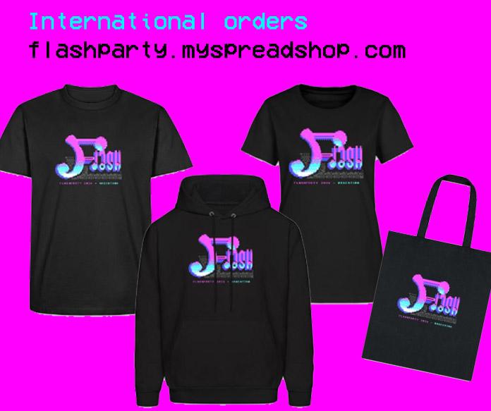 Sample Flashparty 2026 merch images